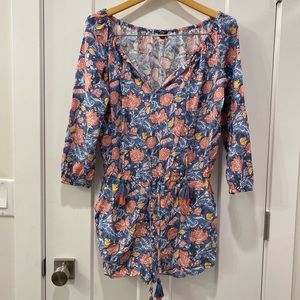 Loft Floral Print Romper